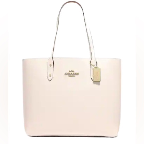 COACH LARGE Super Light Genuine Pebbled Leather TOWN TOTE Handbag - Picture 9 of 15